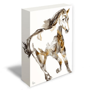 Horse Art Tile "Free Reins "