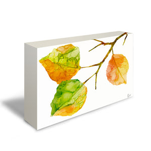 Leaves Art Tile "Never Leaf"