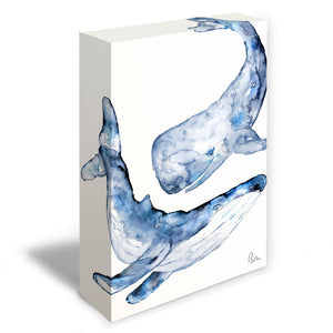 Whales Art Tile "Song & Dance"