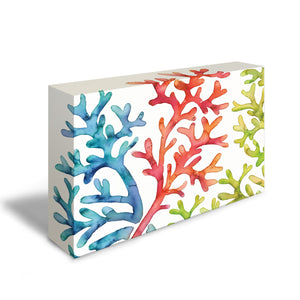 Coral Art Tile "Be Colorful" - US Giftware