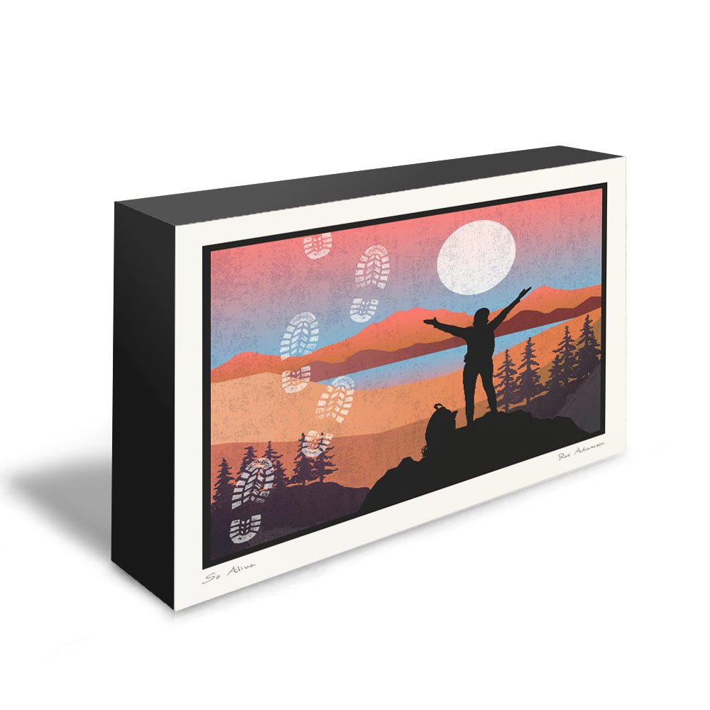 Hiker Art Tile 