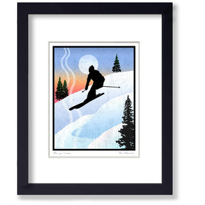 Ski Art Tile "Ski Ya Laterl" - US Giftware