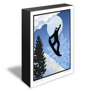 Snow Boarding Art Tile "Touch The Sky" - US Giftware